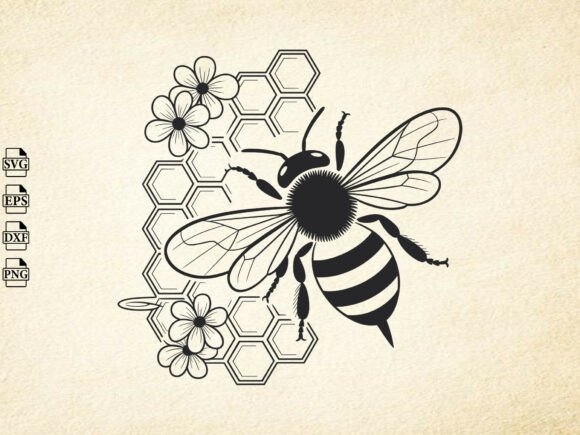 Download Beehive and Bees Svg, Bee Clipart, Queen - Bee Collection