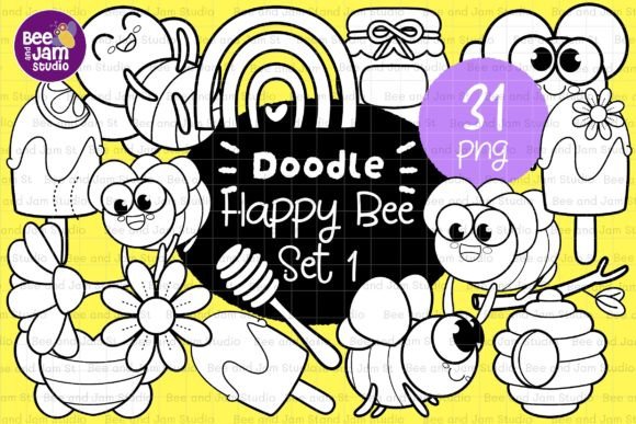Download KDP Bee Animals Coloring PNG Clipart - Bee Collection